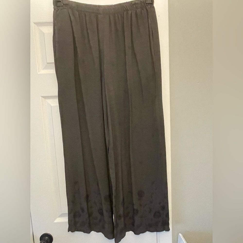 CP Shades Vintage Wide Leg Rayon Pants Size Large Oversized